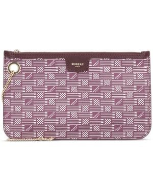 Moreau Marina Printed-Canvas Clutch Bag - Purple