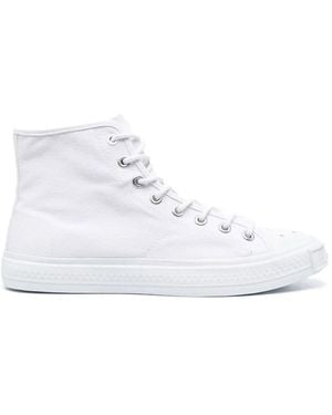 Acne Studios Lace-Up High-Top Trainers - White