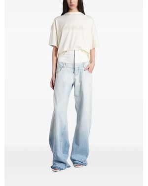 B1ARCHIVE Open-Back Draped T-Shirt - White