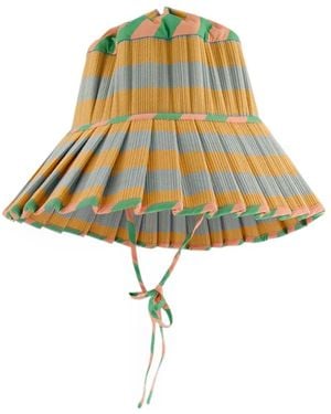 Lorna Murray Sunset Samba Pleated Hat - Yellow