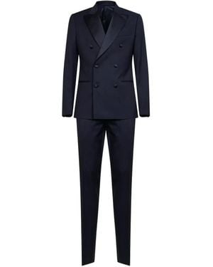 Lardini Traje Con Doble Botonadura - Azul