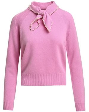 Essentiel Antwerp Kasa Pullover Mit Kunstperlen - Pink