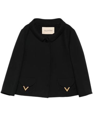Valentino Garavani Flap-Pockets Jacket - Black