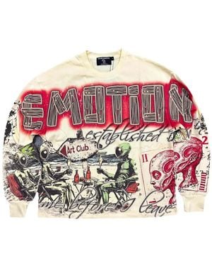 Mixed Emotions Art Club Graphic-Print Sweatshirt - Red