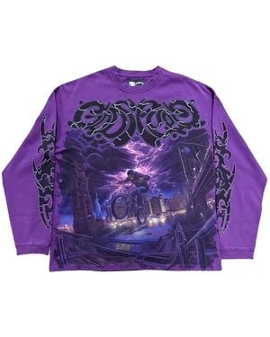 Godspeed Bmx Long-Sleeve T-Shirt - Purple