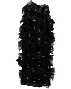 Prada Embellished Sleeveless Dress - Black