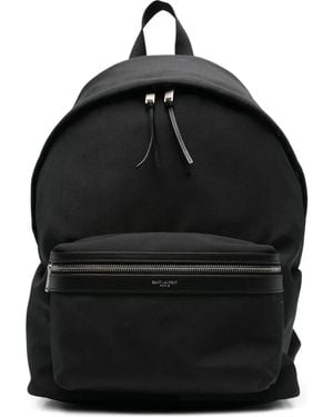 Saint Laurent ジップ バックパック - ブラック