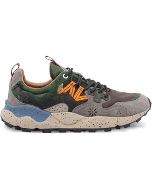Flower Mountain Yamano 3 Lace-Up Trainers - Grey