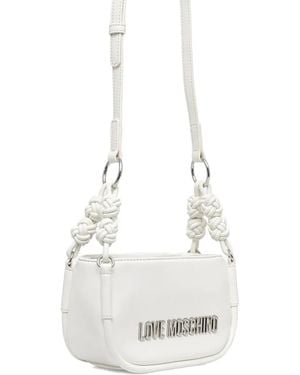 Love Moschino Knotted-Detailing Crossbody Bag - White