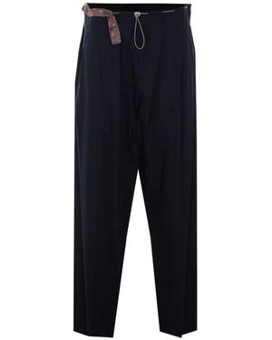 Magliano Belt Pocket Trousers - Blue