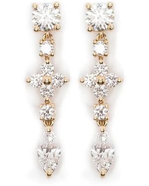 Anita Ko Pendiente Vivi en oro amarillo de 18 ct con diamantes - Blanco