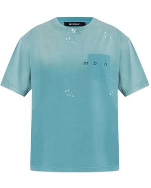 MISBHV Paint-Splatter T-Shirt - Blue