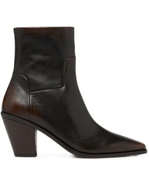 Marsèll Pointed-Toe Leather Boots - Black