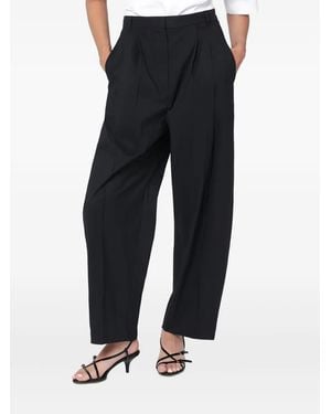Mark Kenly Domino Tan Pleated Pocket Trousers - Black