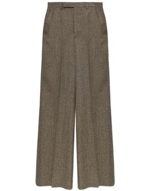 Rick Owens Tower Wide-Tailored Trousers - Natural