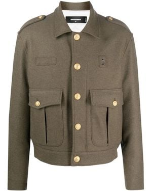 DSquared² ミリタリージャケット - グリーン