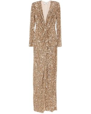 Elisabetta Franchi Abito Con Scollo A V - Neutro