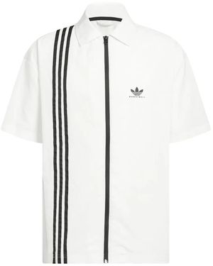 adidas Logo-Embroidered Shirt - White