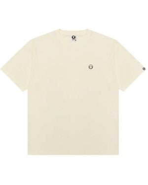 Aape By A Bathing Ape Logo-Patch T-Shirt - Natural
