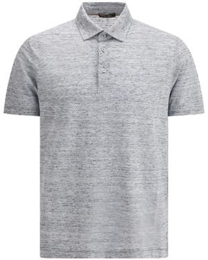 Loro Piana Short-Sleeve Polo Shirt - Grey
