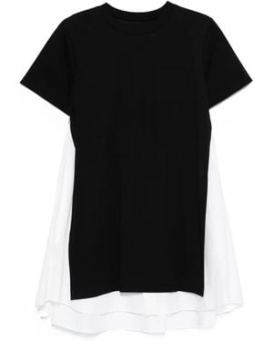 Sacai パネル ミニドレス ブラック | Lyst