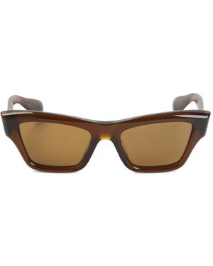 Jil Sander Gafas De Sol Con Montura Geométrica - Marrón