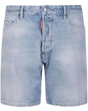 DSquared² Five-Pocket Denim Shorts - Blue