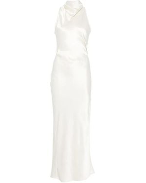 Nanushka High-Neck Dress - White