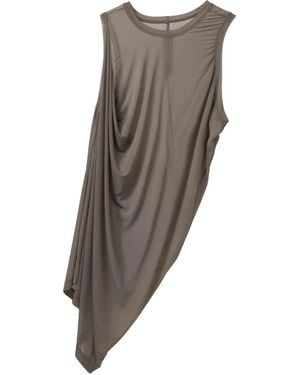Rick Owens ドレープ タンクトップ - ブラウン