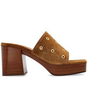 Gianvito Rossi スエード ミュール - ブラウン