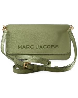 Marc Jacobs Logo-Detail Leather Wallet On Chain - Green