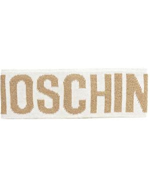 Moschino Logo-Embellishment Headband - Natural
