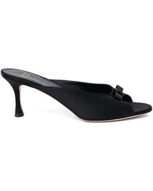 N°21 Mules Mit Schleifendetail - Schwarz
