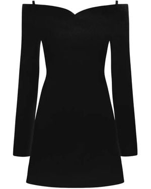 Violante Nessi Marino Off-The-Shoulder Mini Dress - Black