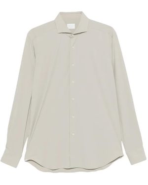 Xacus Spread-Collar Long-Sleeve Shirt - White