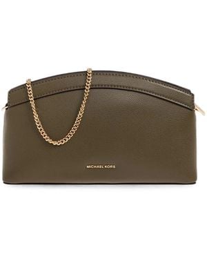 MICHAEL Michael Kors Small Athena Leather Shoulder Bag - Brown