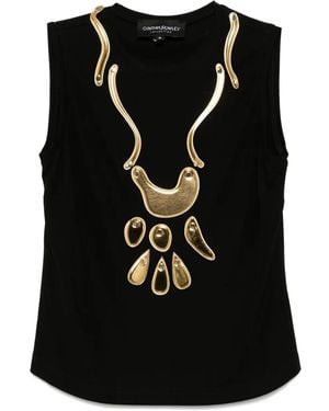Cynthia Rowley Calypso Tank Top - Black