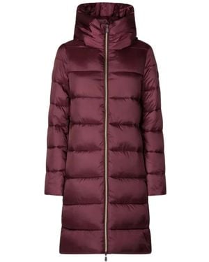 Save The Duck Lysa Hooded Padded Coat - Purple