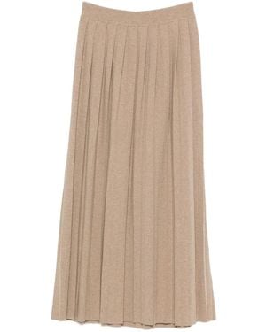 Lisa Yang Pleated Skirt - Natural