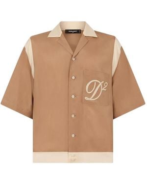 DSquared² Bowling Silk Shirt - Natural