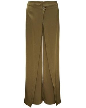 Club21 Collection Quinn Wrap-Style Trousers - Green