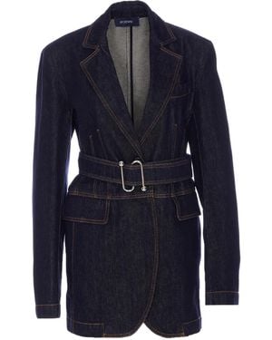 Sportmax Blazer Denim - Blu