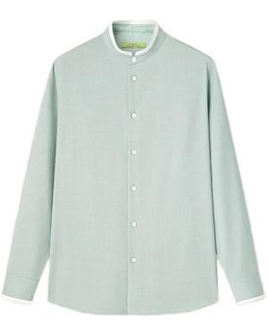 Shanghai Tang Long-Sleeve Shirt - Blue