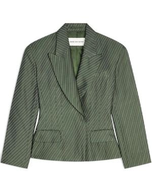 Dries Van Noten Blazer con botones - Verde