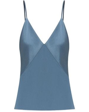 Forte Forte Top Con Inserti - Blu