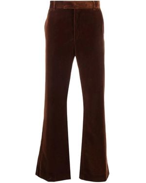 Palm Angels Velvet Tailored Trousers - Brown