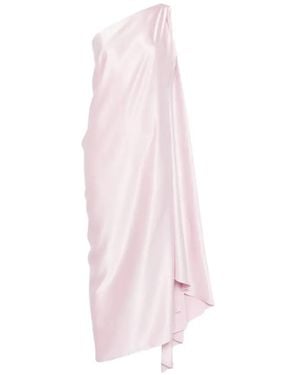 Stephan Janson One-Shoulder Draped Maxi Dress - Pink