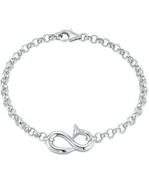 Mateo Bent-Nail Chain Bracelet - White