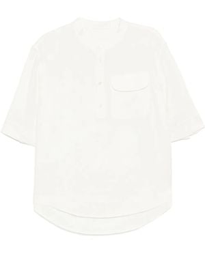 CROQUIS Linen T-Shirt - White