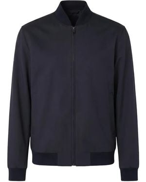 BOSS Zip-Up Bomber Jacket - Blue